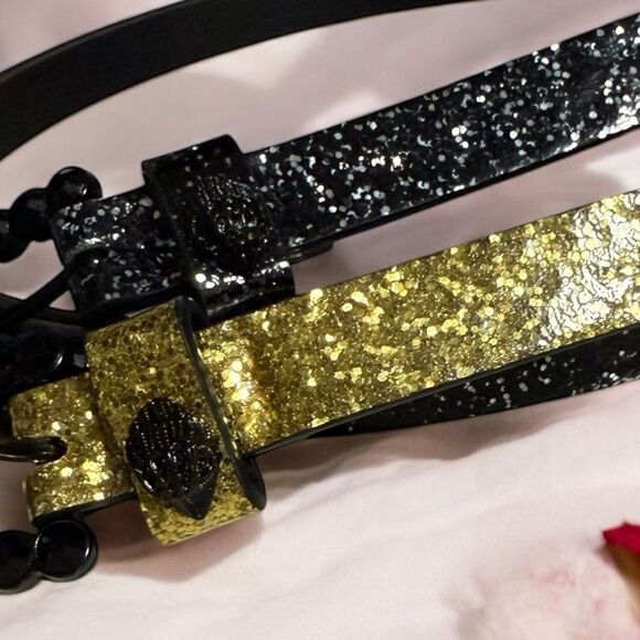 Kurt Geiger Glitter 2 piece Belts